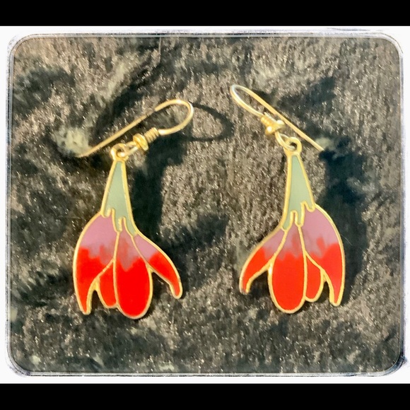 Laurel Burch Freesia Earrings. - Picture 6 of 6